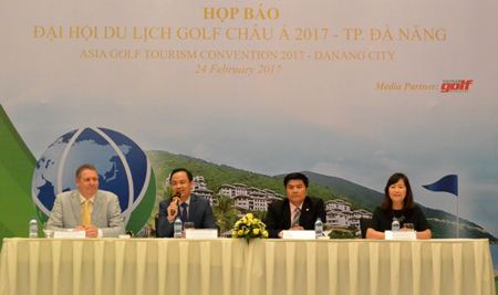 Đà Nẵng họp báo công bố sự kiện Đại hội du lịch golf châu Á 2017.
